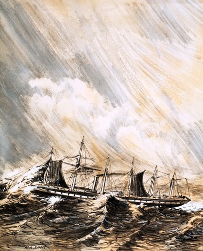 Le Great Britain, conçu par Isambard Kingdom Brunel - English School