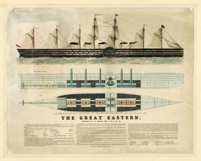 Le Great Eastern, pub. c. 1859 - English School