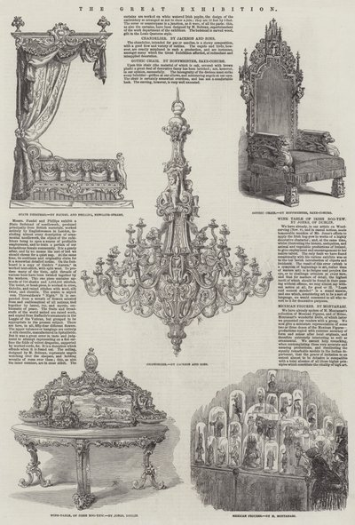 La Grande Exposition (gravure) - English School
