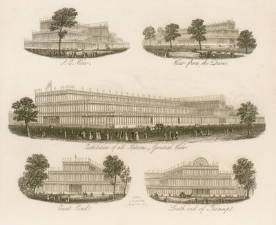 Bâtiment de la Grande Exposition, vues sous différents angles - English School