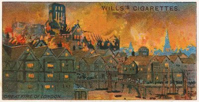 Le Grand Incendie de Londres, 1666 - English School