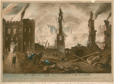 Le Grand Incendie de Londres en l