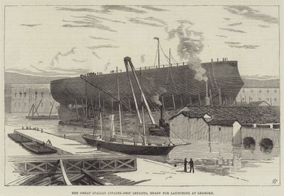 La grande citadelle italienne Lepanto, prête à être lancée à Livourne - English School