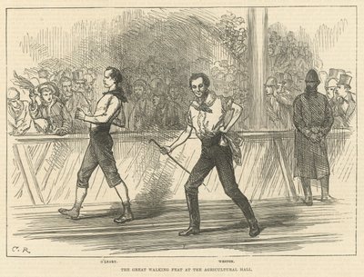 Le grand exploit de marche au Agricultural Hall - English School