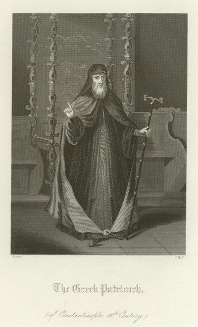Le Patriarche grec de Constantinople, 18ème siècle - English School