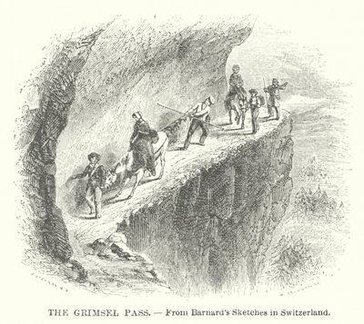 Le col du Grimsel (gravure) - English School