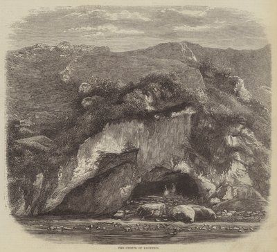 La grotte de Bagnères (gravure) - English School