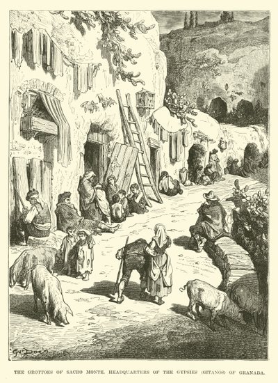 Les grottes de Sacro Monte, quartier général des gitans, Gitanos de Grenade - English School