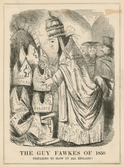 Le Guy Fawkes de 1850 - English School
