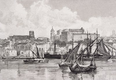 Le port, Brindisi, Italie, de 