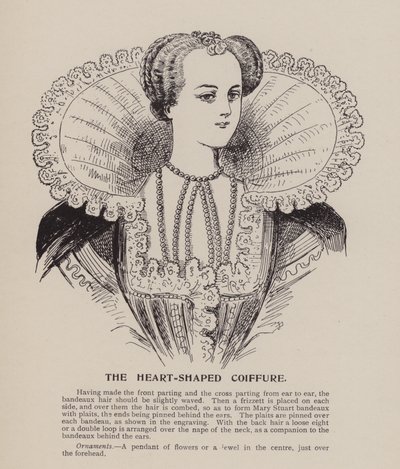 La Coiffure en forme de cœur (gravure) - English School