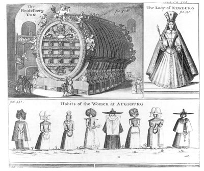 Le tonneau de Heidelberg, La Dame de Newburg et les Habits des Femmes d