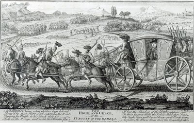 La chasse des Highlands, 21 février 1745 - English School