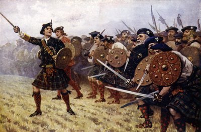 Les Highlanders à la bataille de Prestonpans - English School