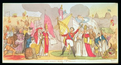 La Guerre sainte - Une vision, caricature satirique de la lutte pour l