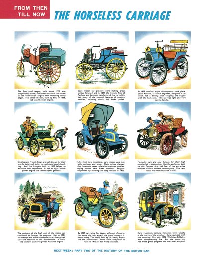 La voiture sans chevaux, une histoire de la voiture - English School