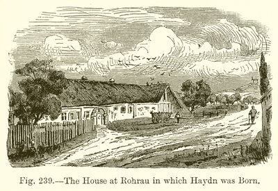 La maison à Rohrau où Haydn est né - English School