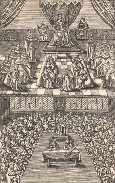 La Chambre des Lords et la Chambre des Communes sous le roi Charles Ier, c.1640 - English School