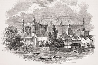 Les Chambres du Parlement depuis la rivière à l