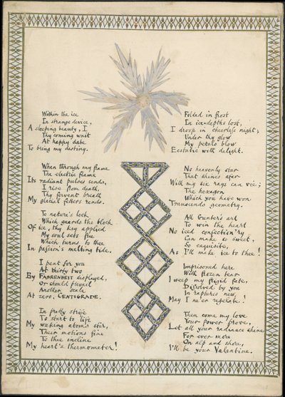 La Fleur de glace, publié dans The Reader, 1865 - English School