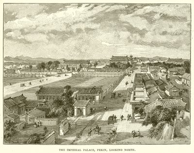 Le Palais Impérial, Pékin, vue vers le nord - English School