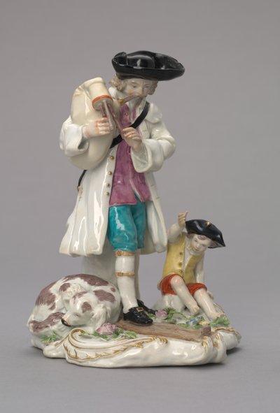 Le musicien itinérant, fabriqué par Chelsea Porcelain Factory, Angleterre, vers 1756 - English School