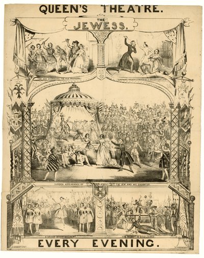 La Juive au Queens Theatre, Londres. Publicité - English School