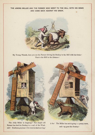 Le meunier farceur et le fermier - English School