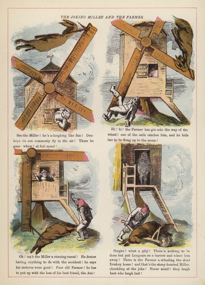 Le meunier farceur et le fermier - English School