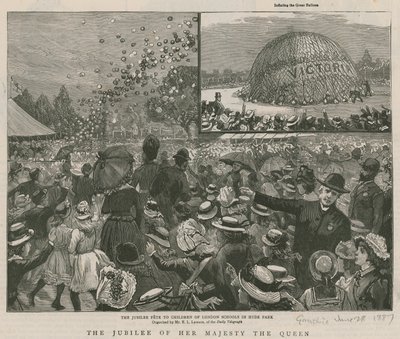 La fête du Jubilé pour les enfants des écoles de Londres à Hyde Park - English School