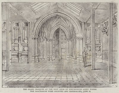 Le Jubilé de Sa Majesté la Reine (lithographie) - English School