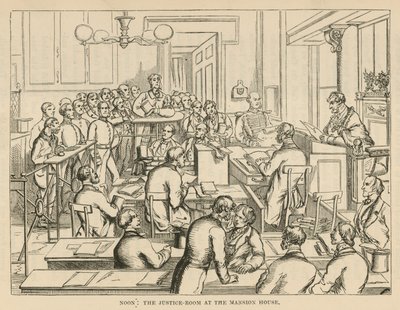 Salle de justice à Mansion House - English School