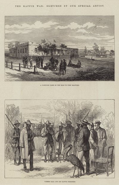 La guerre des Kaffirs (gravure) - English School
