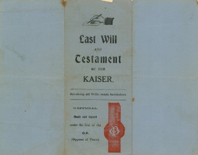 Le désespoir du Kaiser - English School