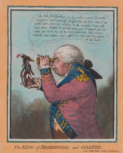 Le Roi de Brobdingnag et Gulliver - English School