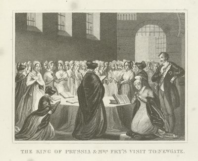 Le roi de Prusse et la visite de Mme Fry à Newgate - English School