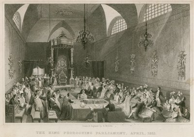 Le Roi prorogeant le Parlement, à la Chambre des Lords, avril 1831 - English School