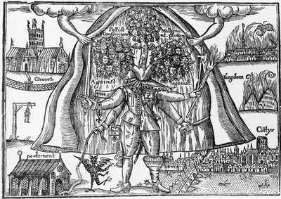 Le Monstre du Royaume Dévoilé du Ciel, vers 1640-43 - English School