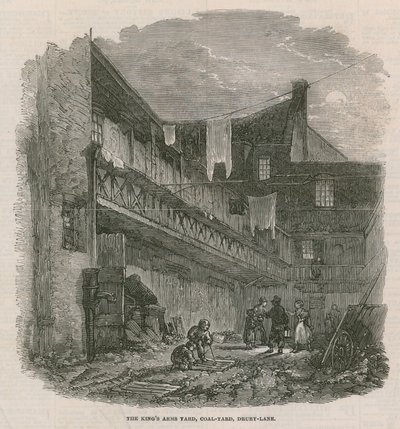 La cour des Rois, cour de charbon, Drury Lane - English School