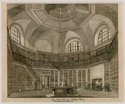 Bibliothèque du Roi, Salle Octogonale, Palais de Buckingham - English School