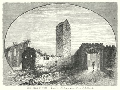 The Kirk-of-Field (gravure) - English School