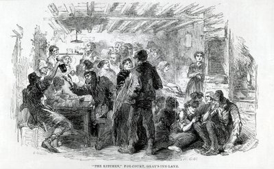 La cuisine, Fox-Court Grays Inn Lane, 1851 - English School