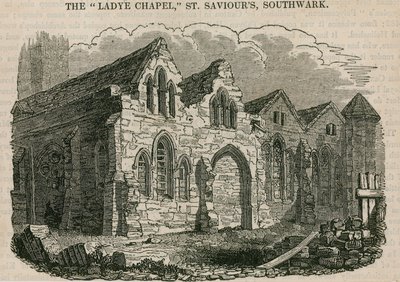 La chapelle de la Dame, église St Saviours, Southwark, Surrey - English School