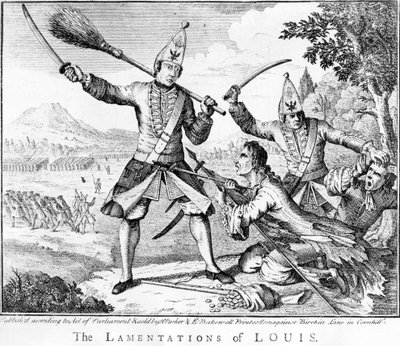 Les Lamentations de Louis, 1757 - English School