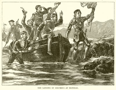 Le débarquement de Colomb à Trinidad - English School