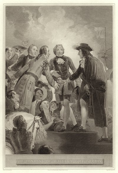 Le débarquement de Guillaume III à Torbay - English School