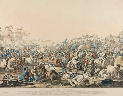 La dernière charge du 6e régiment du Bengale et du 6e régiment de cavalerie légère de Madras le 16 décembre 1817 - English School