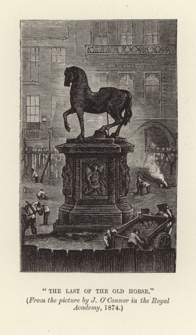 Le dernier du vieux cheval - English School