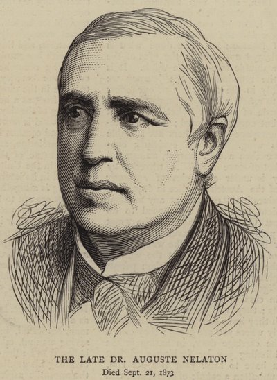 Feu Dr Auguste Nelaton (gravure) - English School