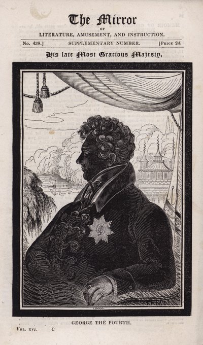 Feu le roi George IV - English School